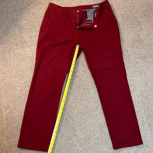 Bonobos men's burgundy slim fit chino 36"x32"